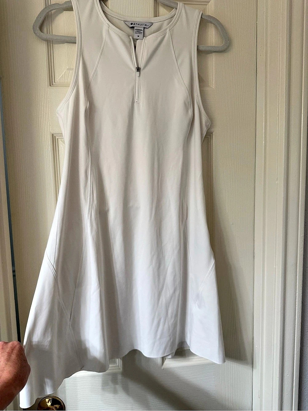 Athleta Ace Tennis Dress in White Size Medium